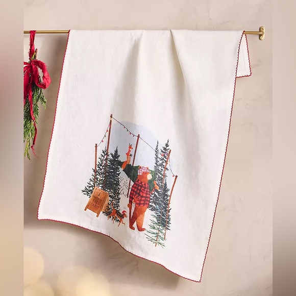 Anthropologie Other - NWOT Anthropologie by Terrain May We Fly Tree Farm Friends Dish Towel